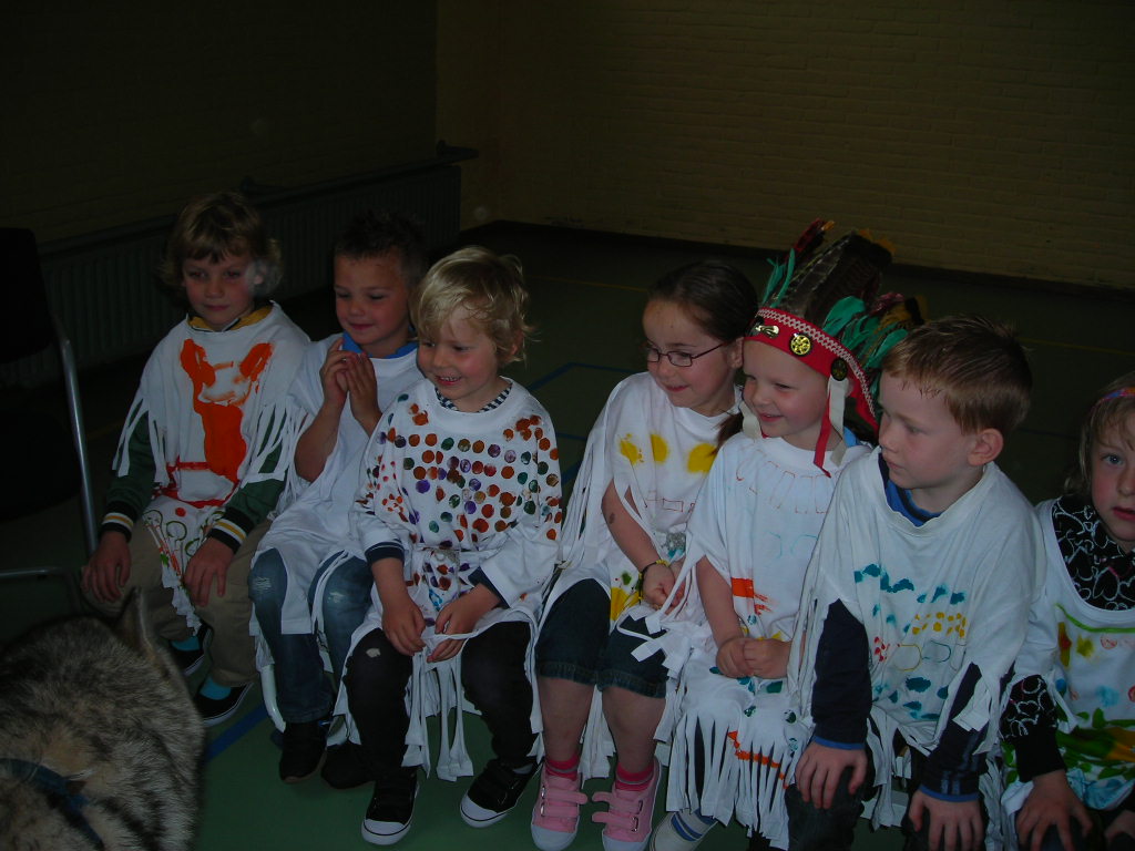 Indiaan Atakari op bezoek bij de Snip.