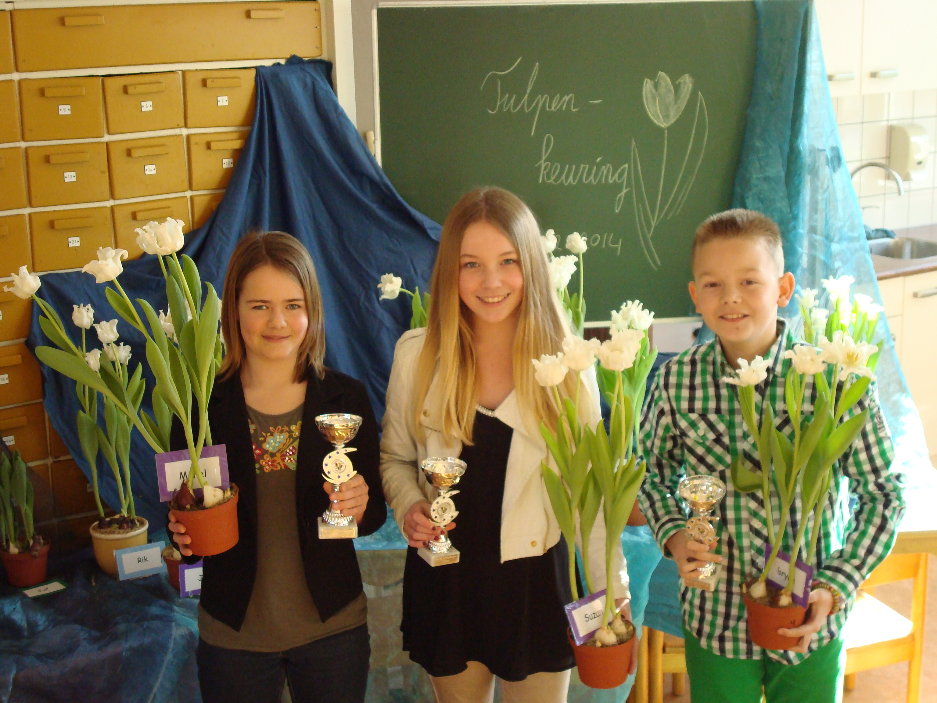 Tulpenkeuring in groep 7