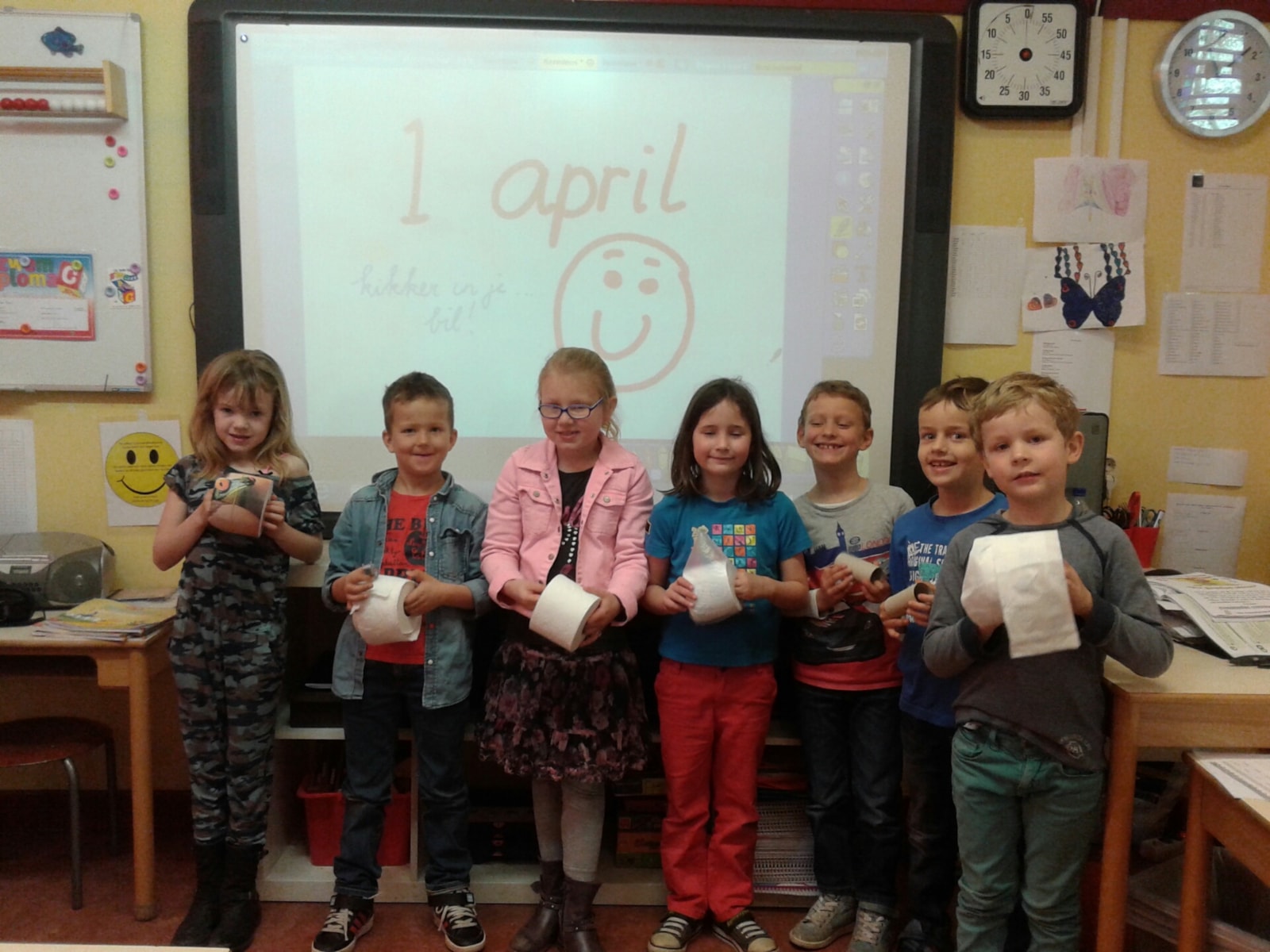1 april grap in groep 3. - Basisschool de Snip