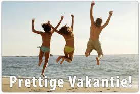 Fijne vakantie toegewenst! 